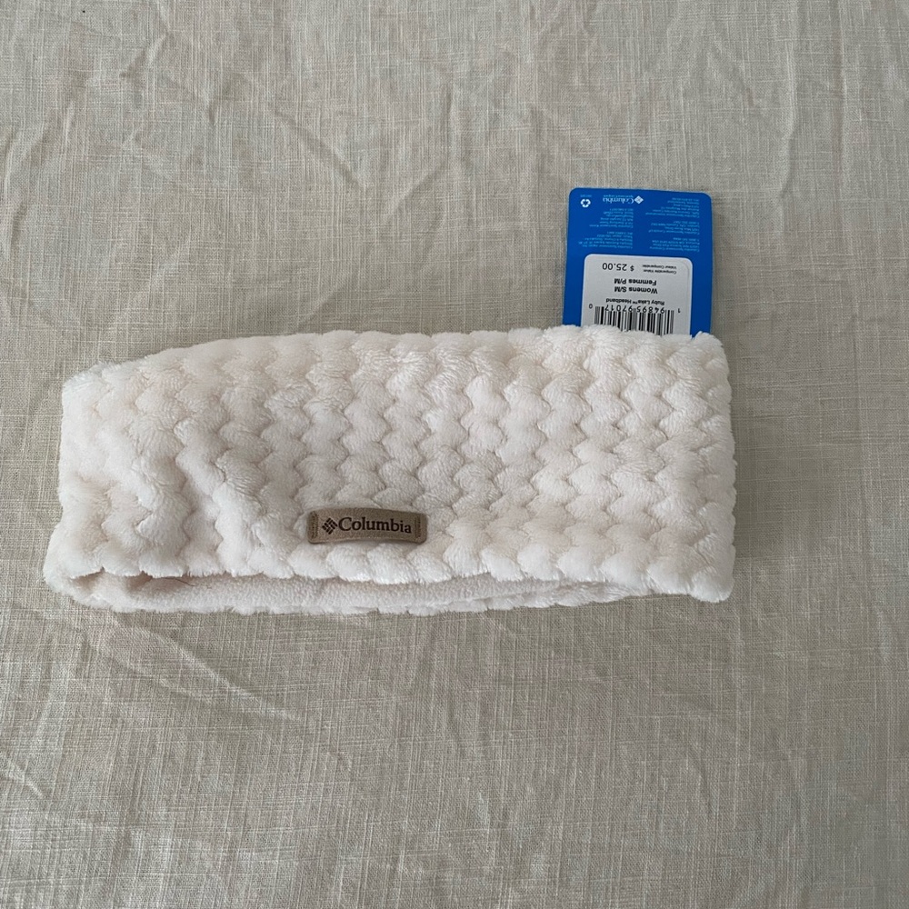 Columbia Cream Fleece Headband